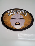 Sticker:  Afro Chick: Gold