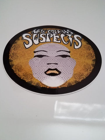 Sticker:  Afro Chick: Gold