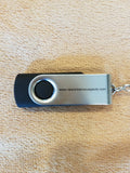 Preloaded USB Drive:  Custom Printed Suspects Logo: